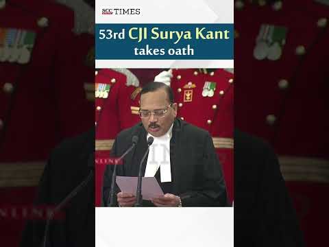 Justice Surya Kant takes oath as the 53rd Chief Justice of India at Rashtrapati Bhavan