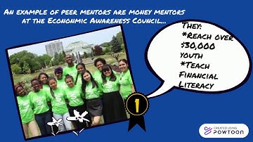 What is a peer mentor?