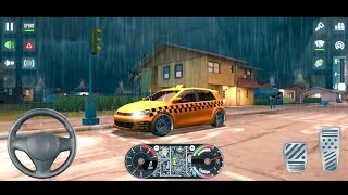 Taxi Sim 2020 "Heavy Rain,Night Mode (Android GamePlay)Part2 screenshot 2