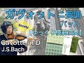 【ゆっくり模範演奏】ガヴォット ニ長調（バッハ）Gavotte in D (J.S.Bach)《SUZUKI VIOLIN BOOK vol.3》[Slow-tempo]