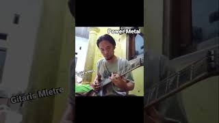 Cita Yang Tersita - Power Metal #shorts #CitaYangTersita #PowerMetal #covergitar  #gitarisamatiran