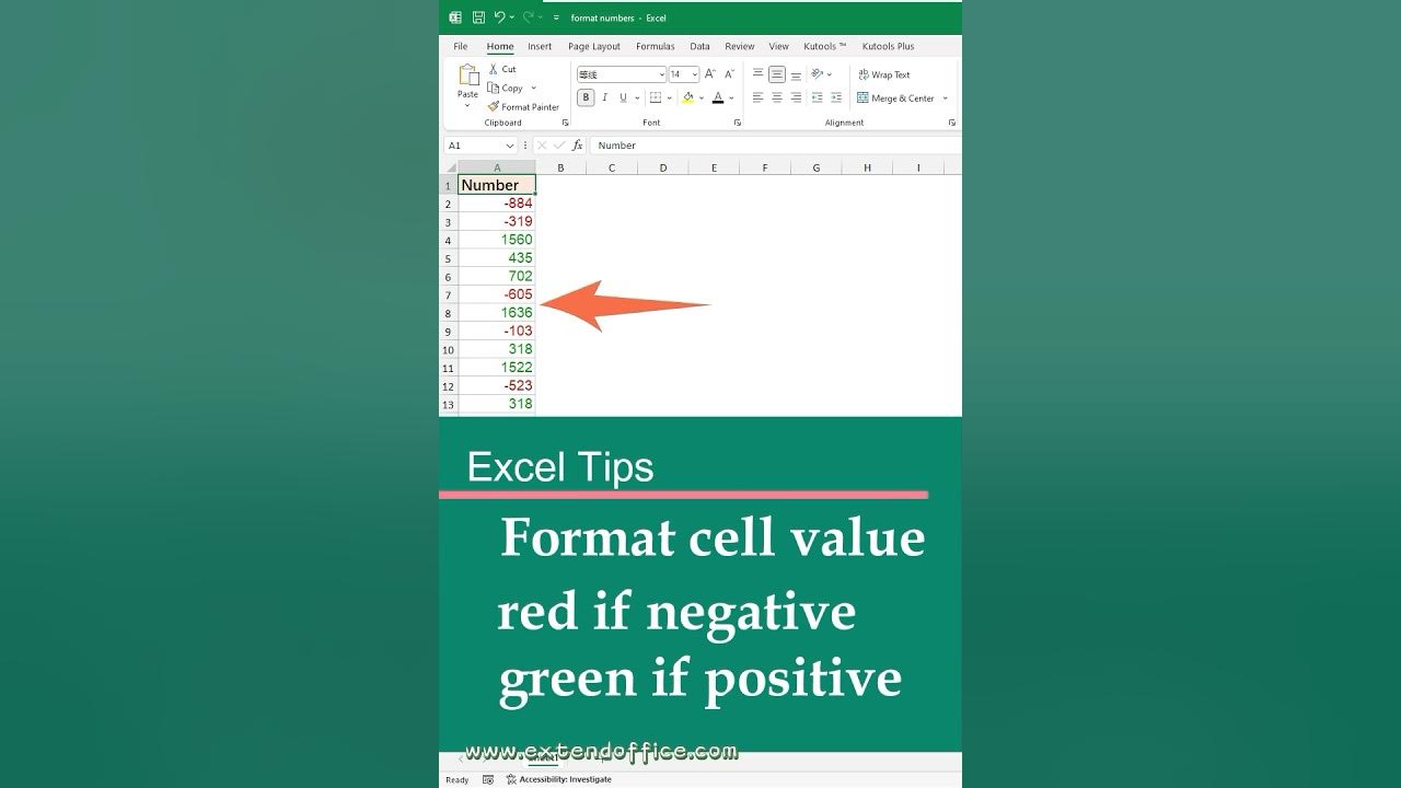 how-to-format-the-cell-value-red-if-negative-and-green-if-positive-in