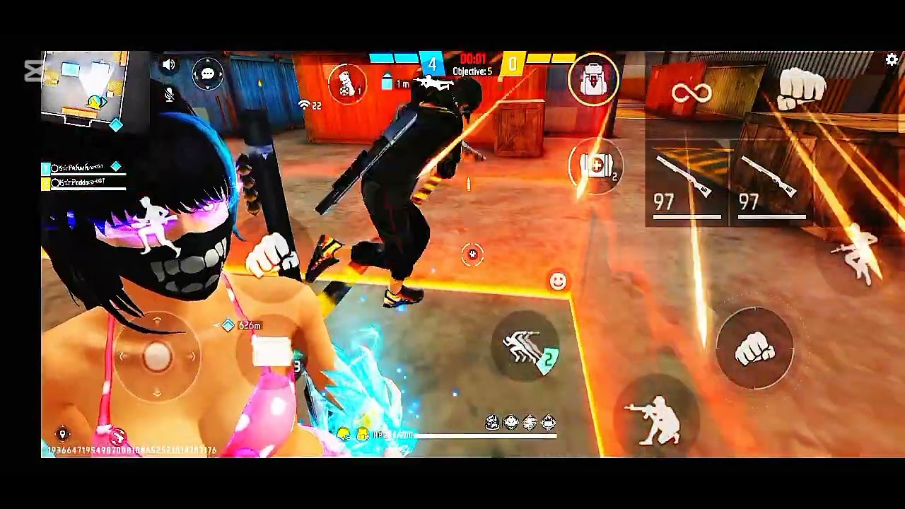 Lown walf gameplay video okgaming free fire Bangladesh.