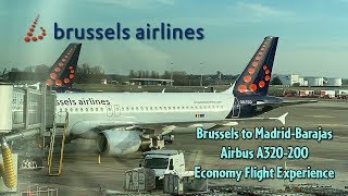 Brussels Airlines A320-200 Brussels to Madrid-Barajas Economy Flight Experience