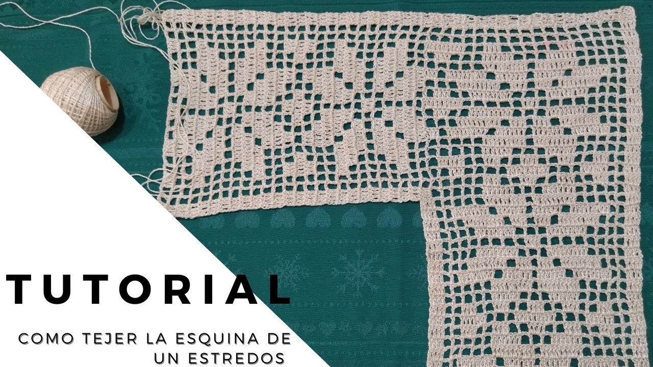 Como tejer la esquina de un entredos