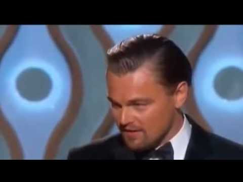 Leonardo DiCaprio WINS Golden Globe Awards 2014 - HD