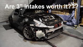 Nissan 370z Intake Test Shootout!!! ADMINTUNING VS STILLEN VS Z1