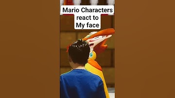 Mario Characters react to my face #funny #SMG4 #Shorts #meme
