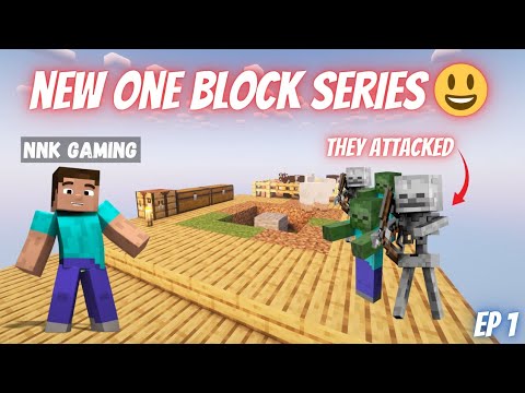 Starting new minecraft ONE BLOCK series ⛏️ | EP-01 | - YouTube