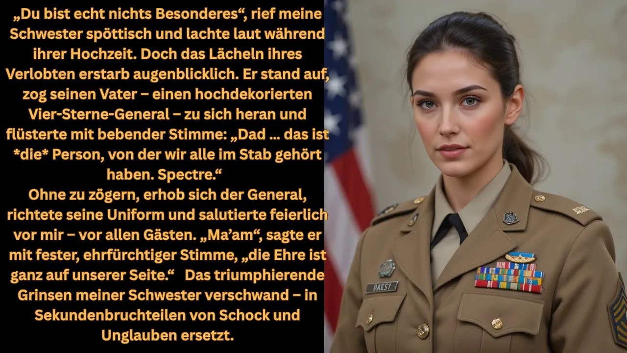 Sie wollte mich demütigen – bis der Vier Sterne General sich erhob und salutierte