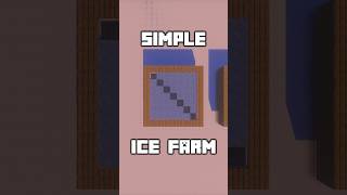Celebrity Minecraft Farm Tutorial | Simple Ice Farm #minecraft #minecraftbuilding #minecraftvideos #shorts Wealth