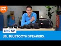 Alle jbl portable bluetooth speakers naast elkaar