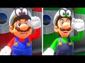 Super Luigi Odyssey vs Super Mario Odyssey Splitscreen Race - Full Game Walkthrough