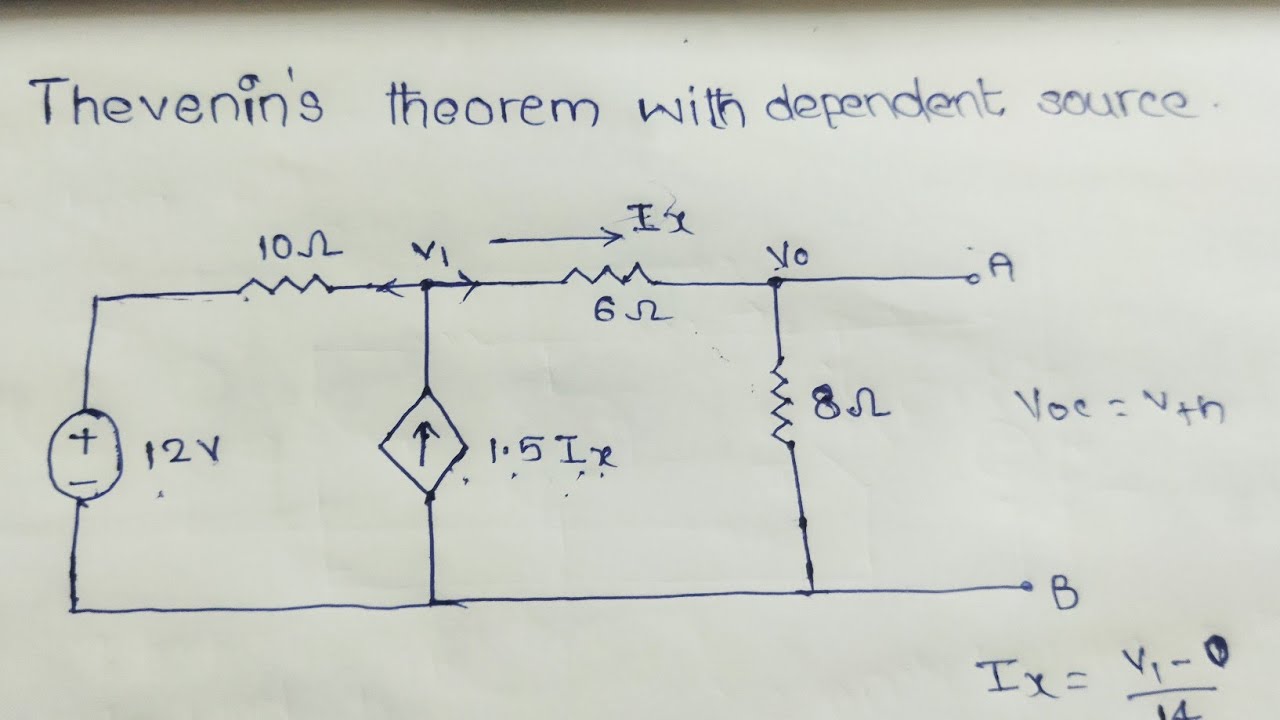 Thevenin theorem example in telugu - YouTube