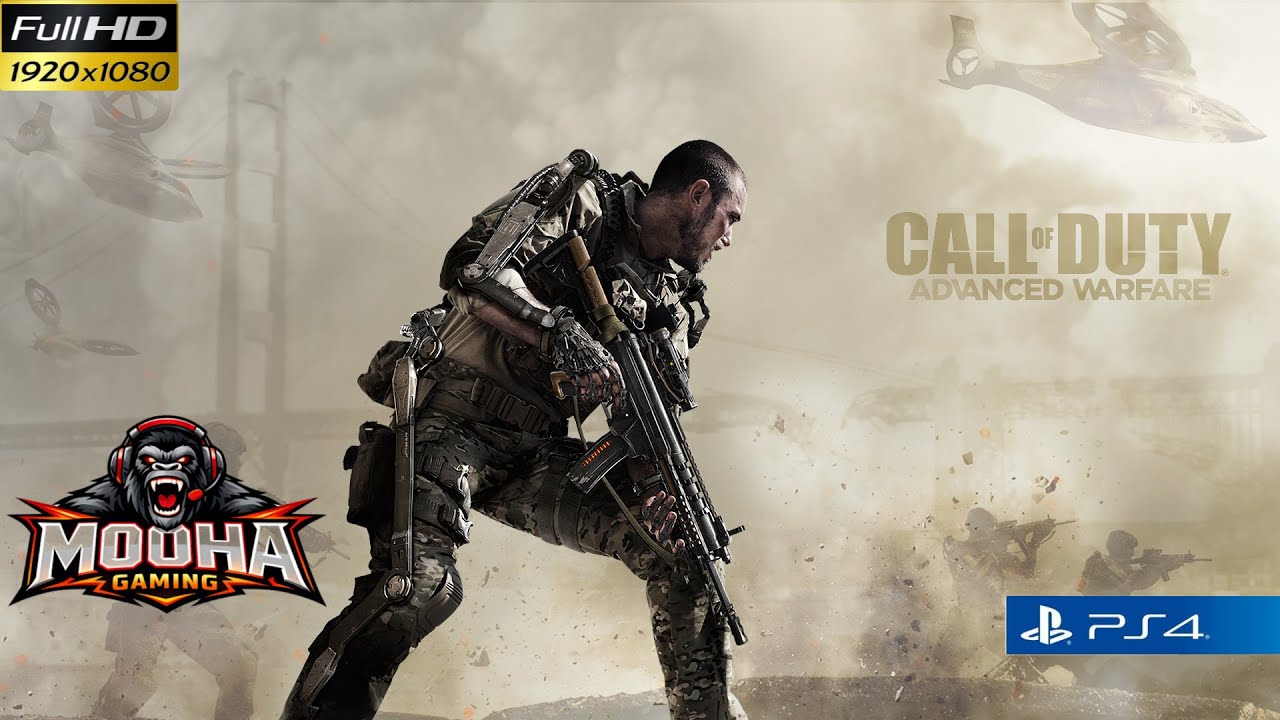 CALL OF DUTY ADVANCED WARFARE PLAYSTATION 4 لعبة رهيبة جدا مع جرافيك عالي