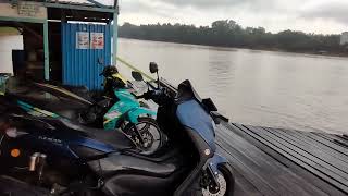 naik getek ,,, sungai Kalimantan