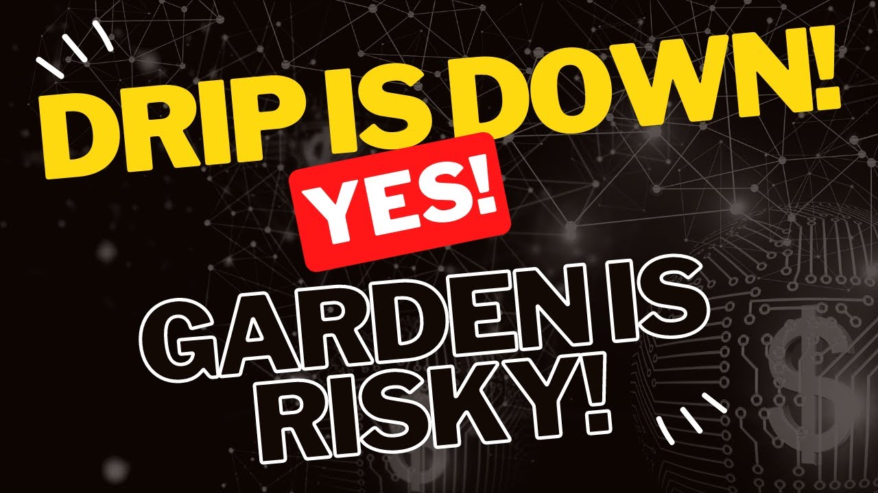 DRIP FALLING! I LIKE IT! MY DRIP GARDEN OPINION WITH STATS! DRIP