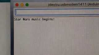Physical computing with Arduino - push button bell buzzer with music (Star Wars time!!)