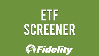 Details How To Use Fidelity ETF Screener (Tutorial) News