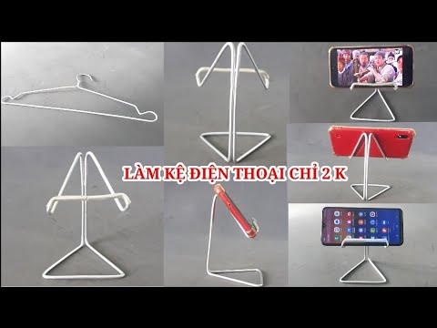 Video Làm kệ để điện thoại từ móc treo đồ đẹp và rẻ tiền... - youtube