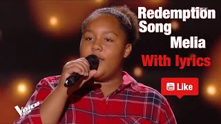 Bob Marley-Redemption Song with lyrics (英語字幕) |Melia| The Voice France