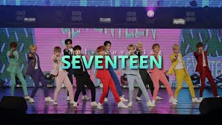 K-pop idols covering seventeen songs