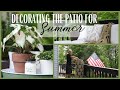 Patio Decor Ideas ~ Back Deck Makeover ~ Spring Deck Decor ~ Back Deck Decorating