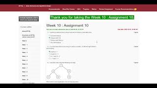 Data Structures and Algorithms Design NPTEL Week 10