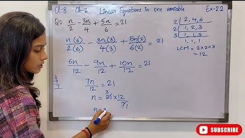 Class 8 Maths | Ex.2.2 Q-2 Solution | Chapter 2 Linear Equations in One Variable | New NCERT 2025