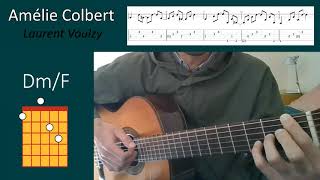 Video thumbnail of "Amélie Colbert - LAURENT VOULZY - Tuto Guitare intro [TAB]"