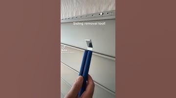How to use a siding removal tool!