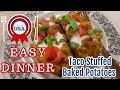 EASY DINNER (Taco Stuffed Baked Potatoes)
