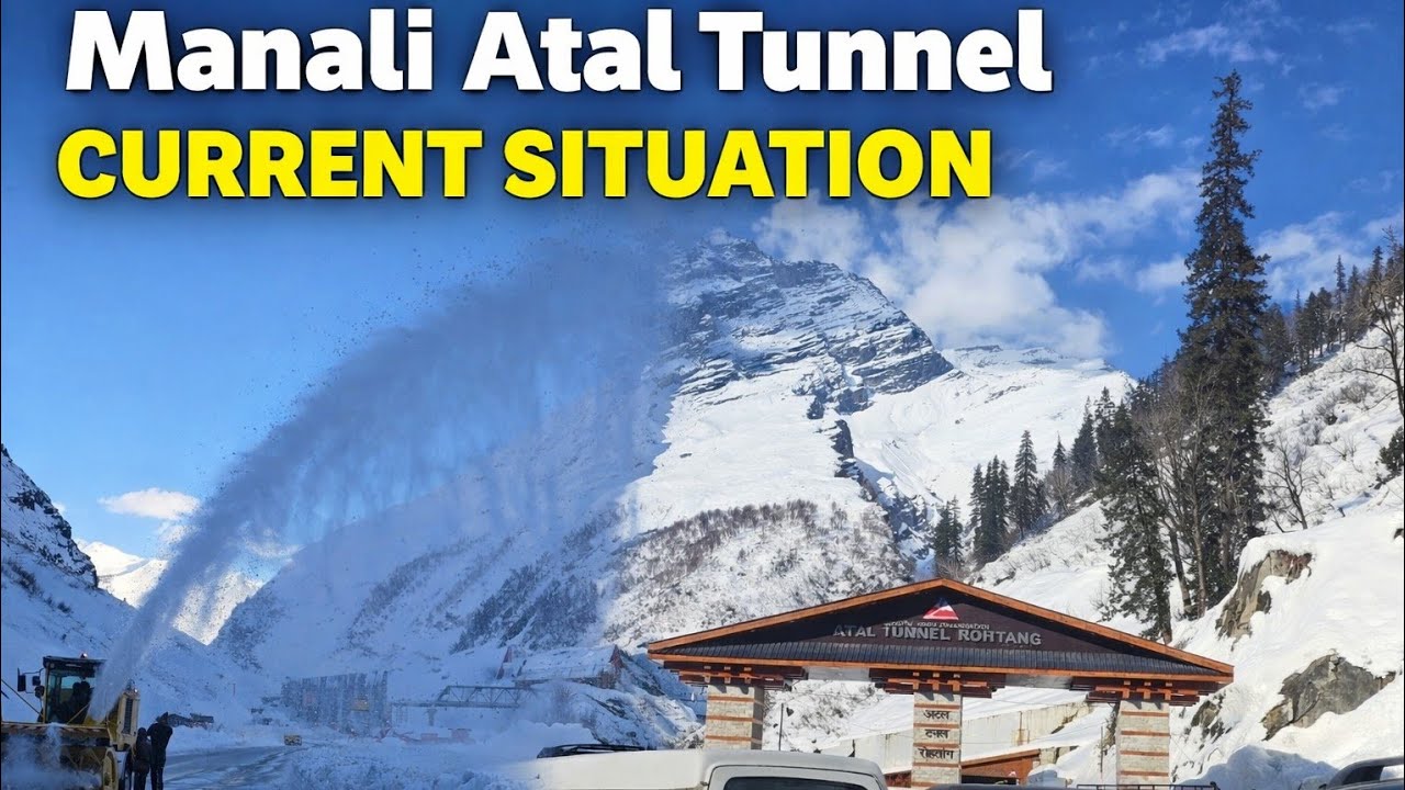 7 Feb 2026 Atal Tunnel Latest Status Today 🚘❄️ | Sissu Village Snow ⛄ | Manali Solang Update 🌨️