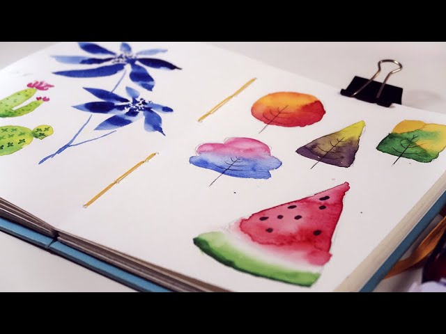 LIVE  Ideias SUPER FÁCEIS para pintar com AQUARELA 