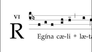 Video thumbnail of "Regina caeli (monasticum)"