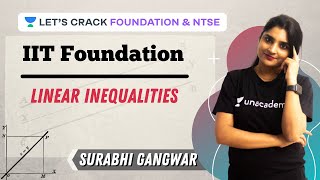 Linear Inequalities | IIT Foundation | Let's Crack Foundation & NTSE | Surabhi Gangwar