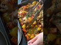 🍗🔥 Sweet & Spicy Baked Chicken Drumsticks with Roasted Veggies – One-Pan Winner!