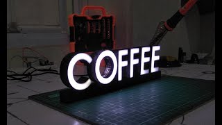 3d printed led coffee table