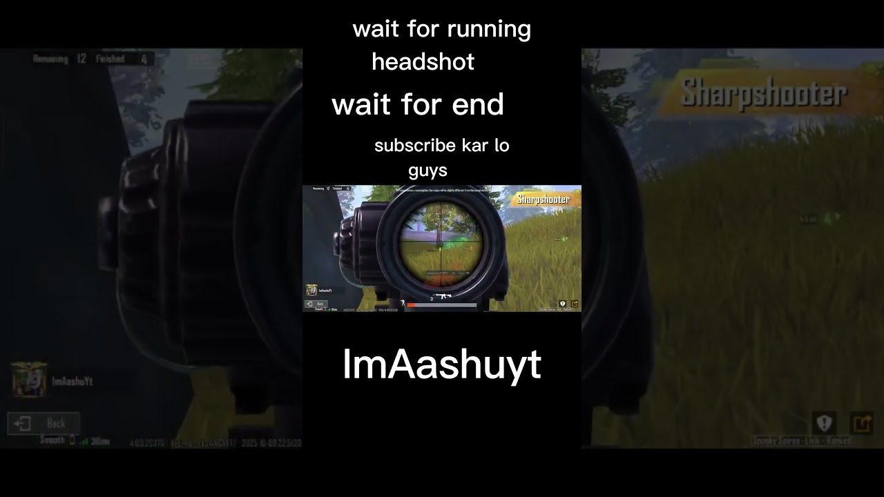 wait for running headshot😱 