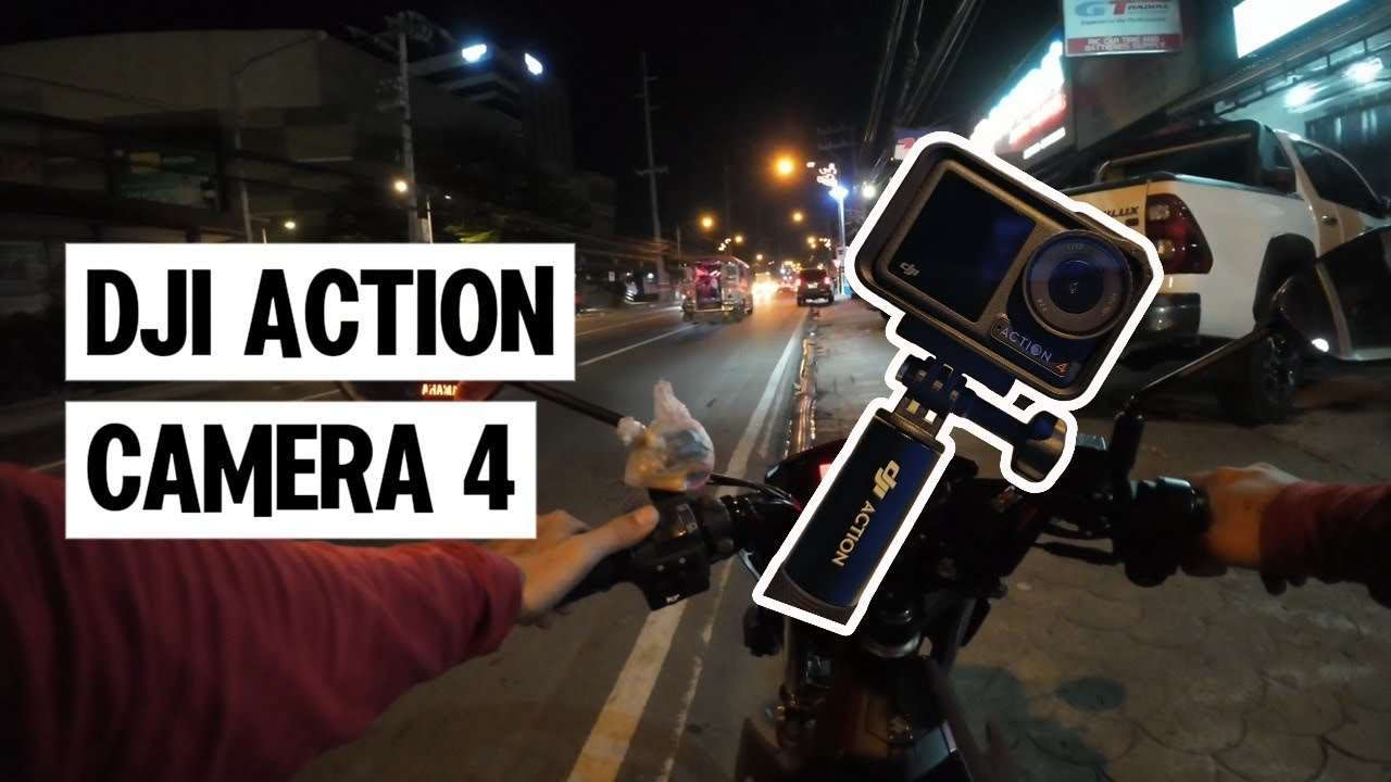 DJI OSMO ACTION CAMERA 4 NIGHT RIDE TEST - YouTube