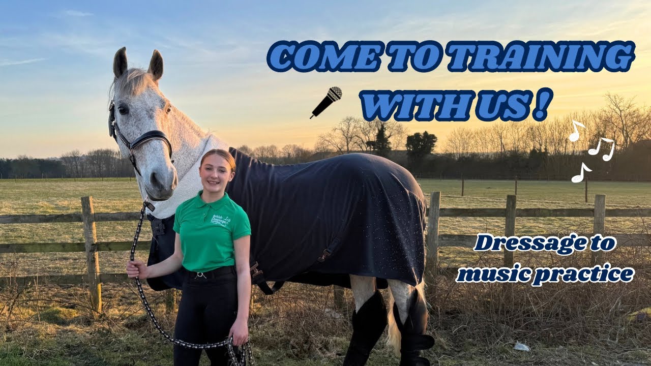 COME TRAIN WITH US ! |Dressage to music| Mini Mic |