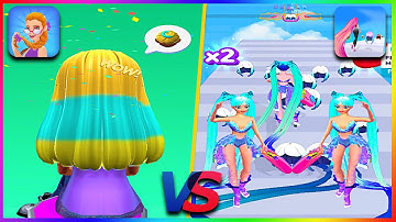 BRAID SALON VS HAIR CHALLENGE Game 💇🆚💈😍 Gameplay (6) Android , iOs Game 3D