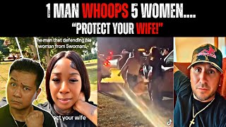 Internet Comes To The Defence Of Man Who Protected His Wife From 5 Women
