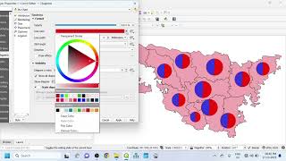 Proportional Pie Diagram in QGIS