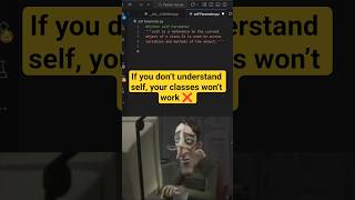 What is self in Python? 🤔#python #shorts#coding #skills #pythonprogramming #learnpython #fyp