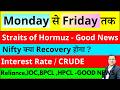 NIFTY PREDICTION I Monday से Friday तक I BANKNIFTY I IOC SHARE DIVIDEND I RELIANCE I INTEREST RATE