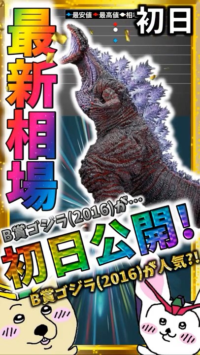 ゴジラ (2016) MONSTERLISE B賞 B Prize Godzilla (2016)!? First-day