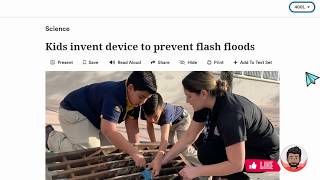 Kids Invent Device to Prevent Flash Floods