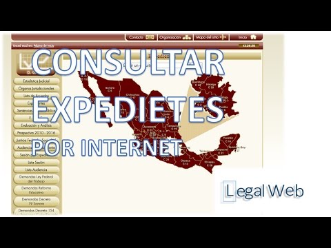 Como consultar expedientes de juicios federale por Internet | tutorial | Web hukum