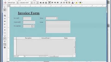 LibreOffice Base (74) Home Invoice pt2 Forms